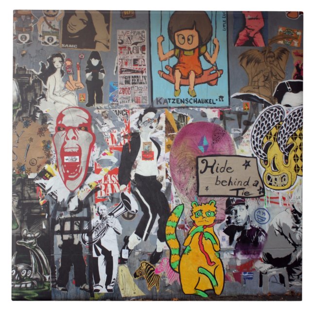 Azulejo De Cerâmica Grafites, Berlim, Alemanha (Frente)