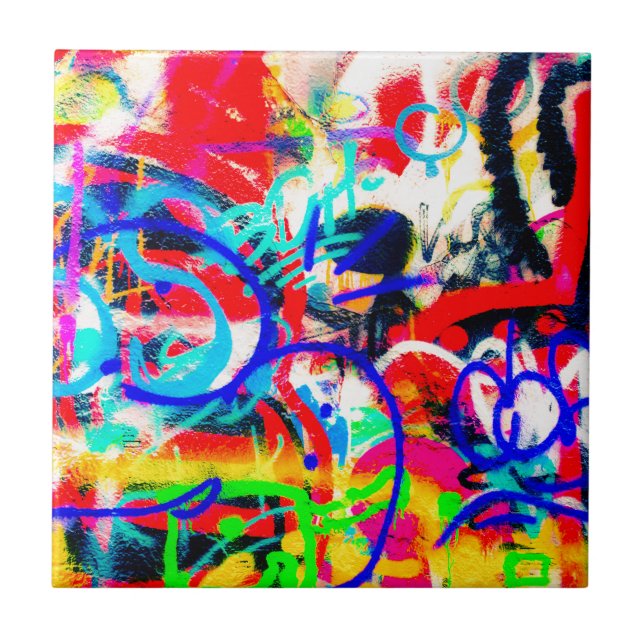 Azulejo De Cerâmica Grafites loucos (Frente)