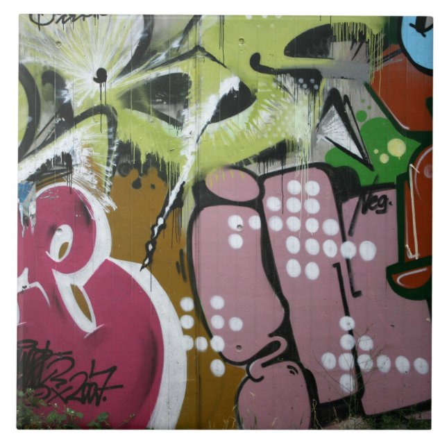 Azulejo De Cerâmica Grafites suíços (Frente)