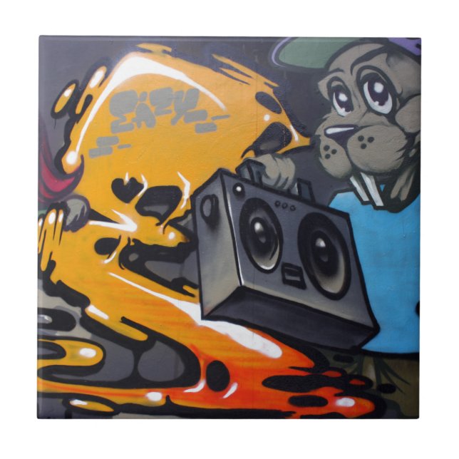 Azulejo De Cerâmica Grafites taiwaneses, Taipei, Formosa (Frente)