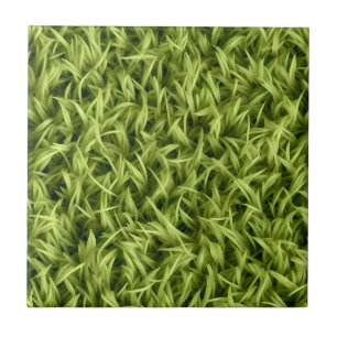 Azulejo De Cerâmica Grama Artificial Falsa Verde