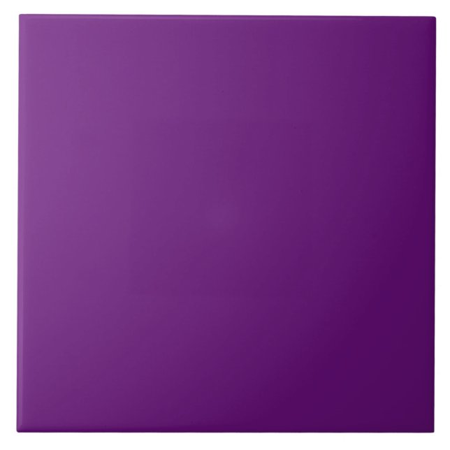 Azulejo De Cerâmica Grama Cor sólida do roxo (Frente)