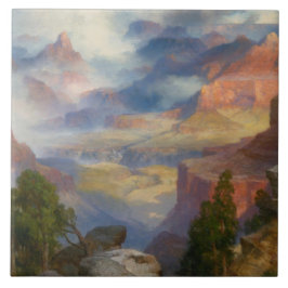 Azulejo De Cerâmica Grand Canyon in Mist (por Thomas Moran)