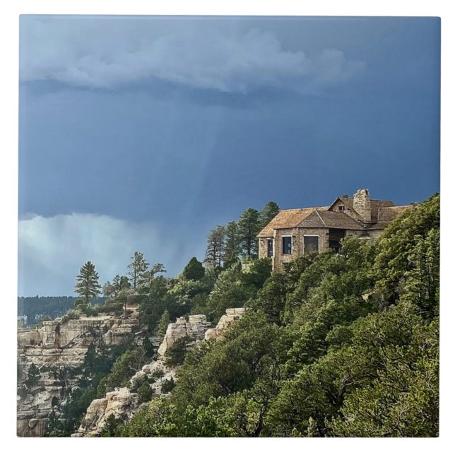 Azulejo De Cerâmica Grand Canyon North Rim Lodge (Frente)