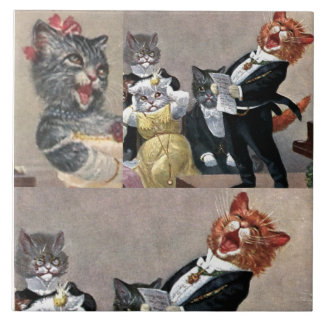 Azulejo De Cerâmica Grande Azulejo Cerâmico, Cartão-postal de Gatinho 
