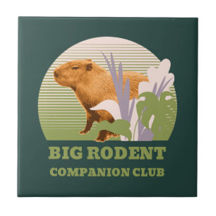 Azulejo De Cerâmica Grande Clube de Companheiros de Capivara