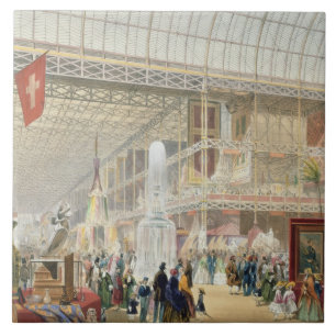 Azulejo De Cerâmica Grande exposição, 1851: Transept central do Cr