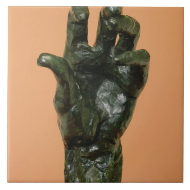 Azulejo De Cerâmica Grande mão esquerda (bronze) (Frente)