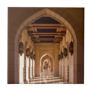 Azulejo De Cerâmica Grande Mesquita de Sultão Qaboos em Muscat, Omã