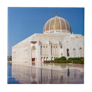 Azulejo De Cerâmica Grande Mesquita de Sultão Qaboos em Muscat, Omã