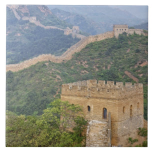 Azulejo De Cerâmica Grande Muralha da China em Jinshanling, China. 2