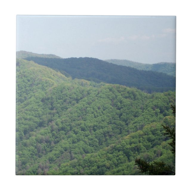 Azulejo De Cerâmica Grandes Montanhas Fumosas (Frente)