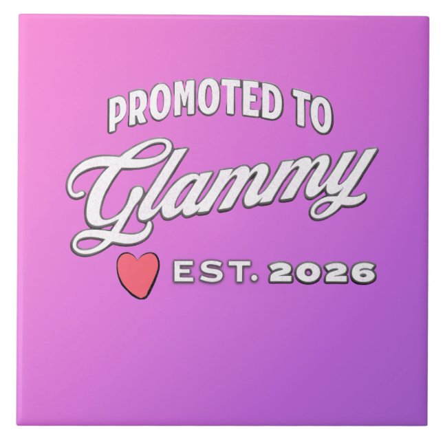 Azulejo De Cerâmica Grandma Promotion For New Baby In 2026 (Frente)