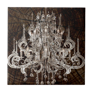 Azulejo De Cerâmica Granel de madeira em relevo descarrilado Chandelie