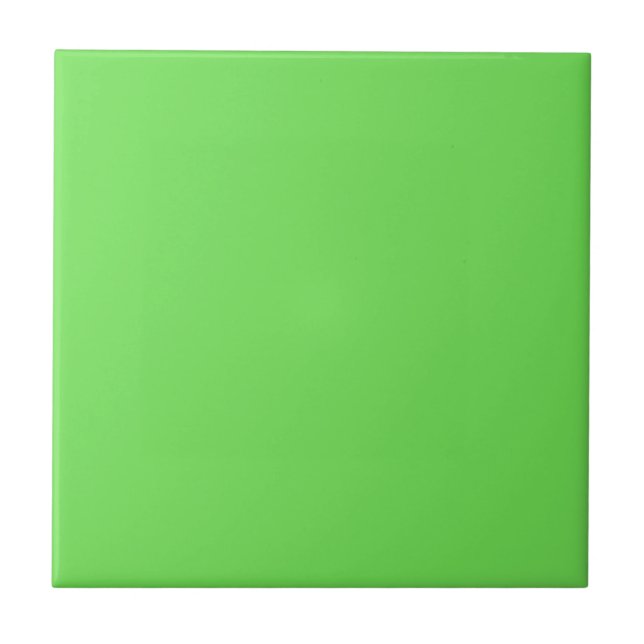 Azulejo De Cerâmica GRANNY SMITH APPLE GREEN (cor sólida) (Frente)