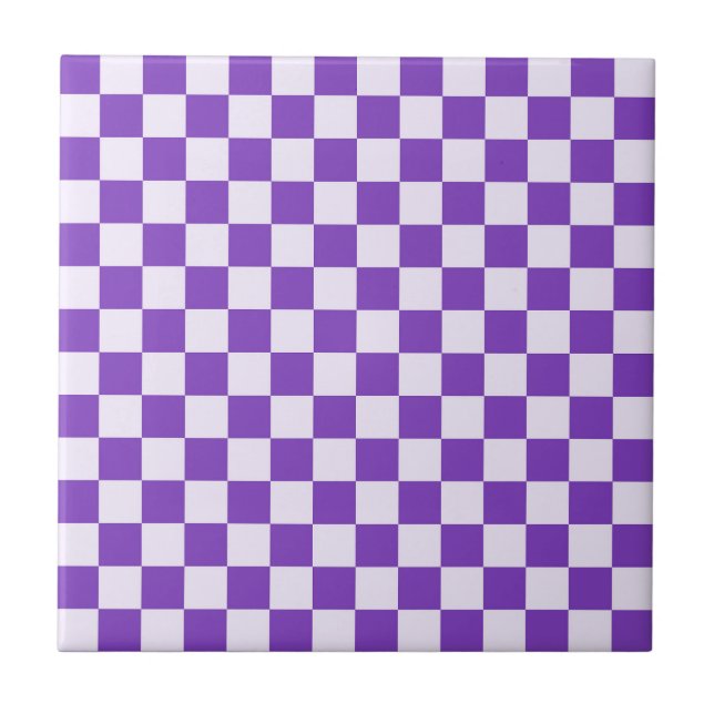 Azulejo De Cerâmica Grape soda checkerboard pattern (Frente)