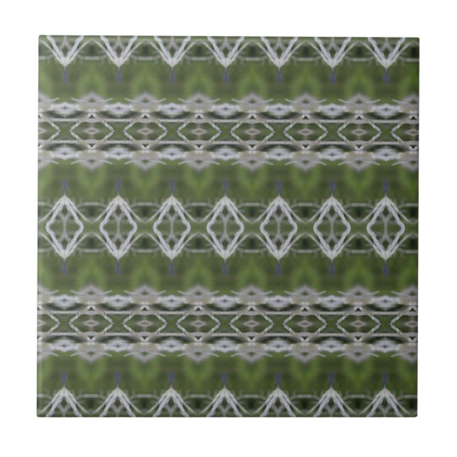 Azulejo de cerâmica Grays e Green Designer (Frente)