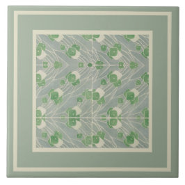 Azulejo De Cerâmica Green Geométrico 1915 Hannah Borger Overbeck