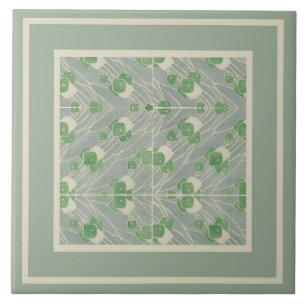 Azulejo De Cerâmica Green Geométrico 1915 Hannah Borger Overbeck