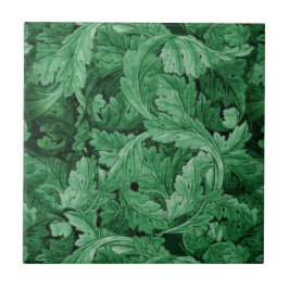Azulejo De Cerâmica Green Leaves (por William Morris)