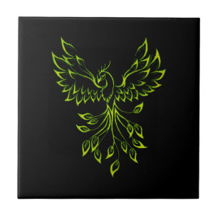 Azulejo De Cerâmica Green Phoenix