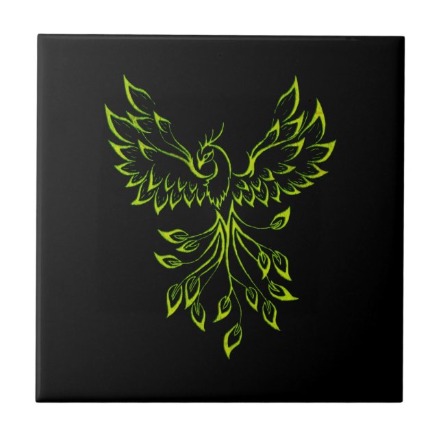 Azulejo De Cerâmica Green Phoenix (Frente)
