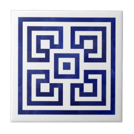 Azulejo De Cerâmica Grego Meander - Chave Grega