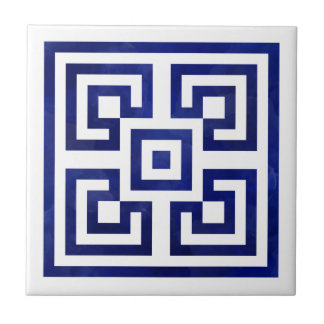 Azulejo De Cerâmica Grego Meander - Chave Grega