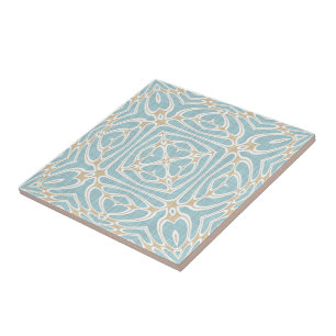 Azulejo De Cerâmica Greige Seafoam Green Taupe Brown Batik Padrão