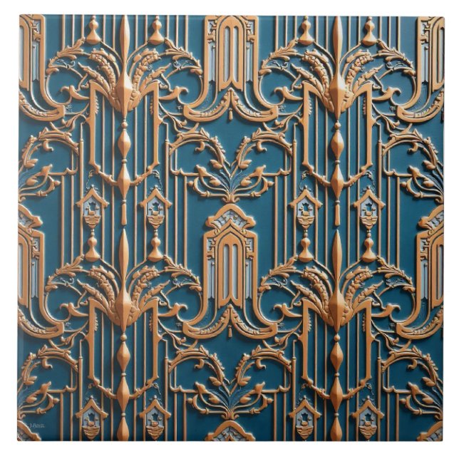 Azulejo De Cerâmica Grelha Copper Gala (Frente)