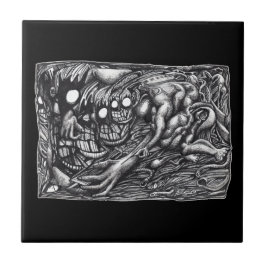 Azulejo De Cerâmica Grendel-Mãe-Sonho_