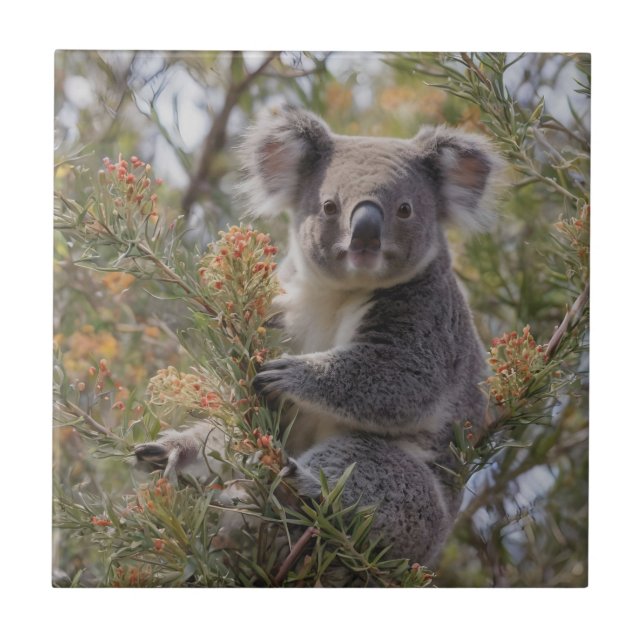 Azulejo De Cerâmica Grevillea Koala Bear (Frente)