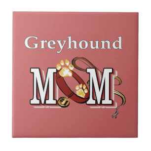 Azulejo De Cerâmica Greyhound Dog Mamãe Dons