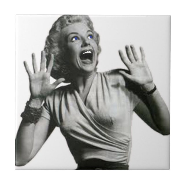 Azulejo De Cerâmica Gritador do filme de terror (Frente)