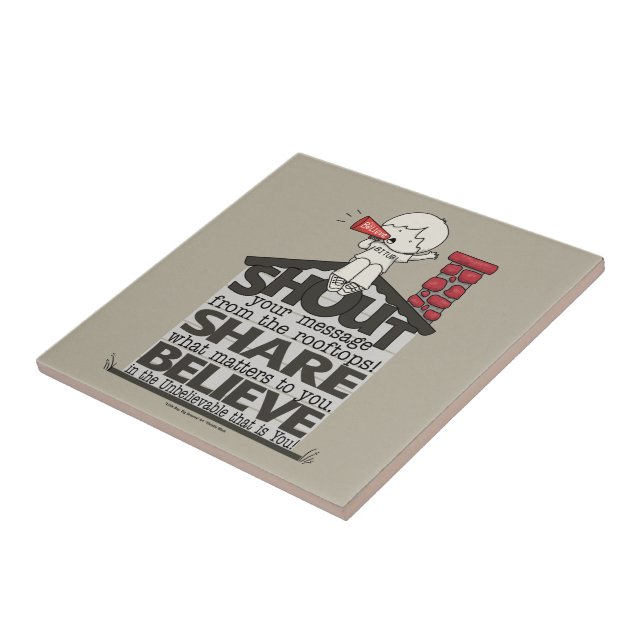 Azulejo De Cerâmica Grite com os telhados (Lateral)