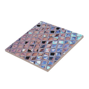 Azulejo De Cerâmica Groovy Disco Mirror Ball para Dance Party