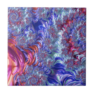 Azulejo De Cerâmica Groovy Fractal