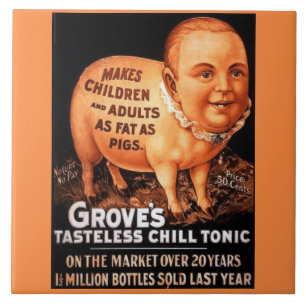 Azulejo De Cerâmica Groves Tonic engorda crianças e adultos como porco
