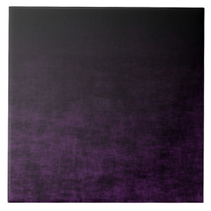 Azulejo De Cerâmica Grunge Black and Purple Ombre