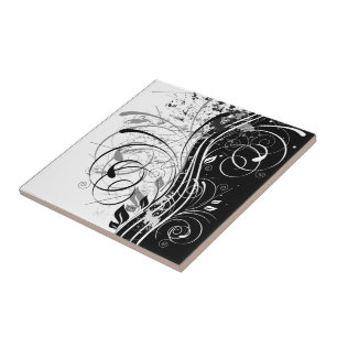 Azulejo De Cerâmica Grunge de B&W