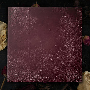Azulejo De Cerâmica Grunge de Vinho Glimeroso   Sangria Bordeaux Damas