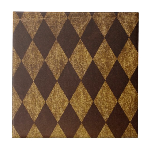 Azulejo De Cerâmica Grunge do Harlequin (Frente)