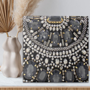 Azulejo De Cerâmica grunge steampunk art deco black prata bohemian