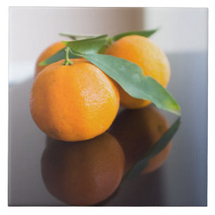 Azulejo De Cerâmica Grupo das tangerinas frescas