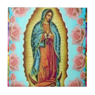 AZULEJO DE CERÂMICA GUADALUPE MÉXICO VIRGEM 11 PRODUTOS CUSTOMIZÁVEI