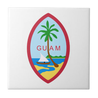 Azulejo De Cerâmica GUAM - emblema/bandeira/brasão/símbolo