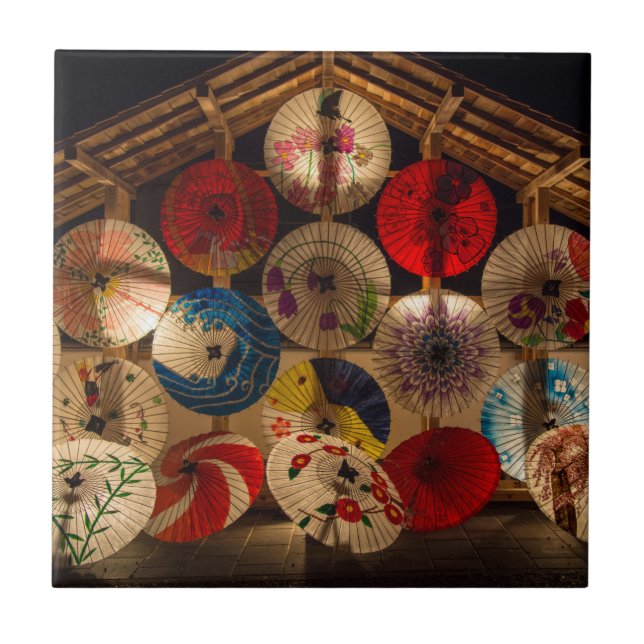 Azulejo De Cerâmica Guarda-chuvas Iluminados (Frente)