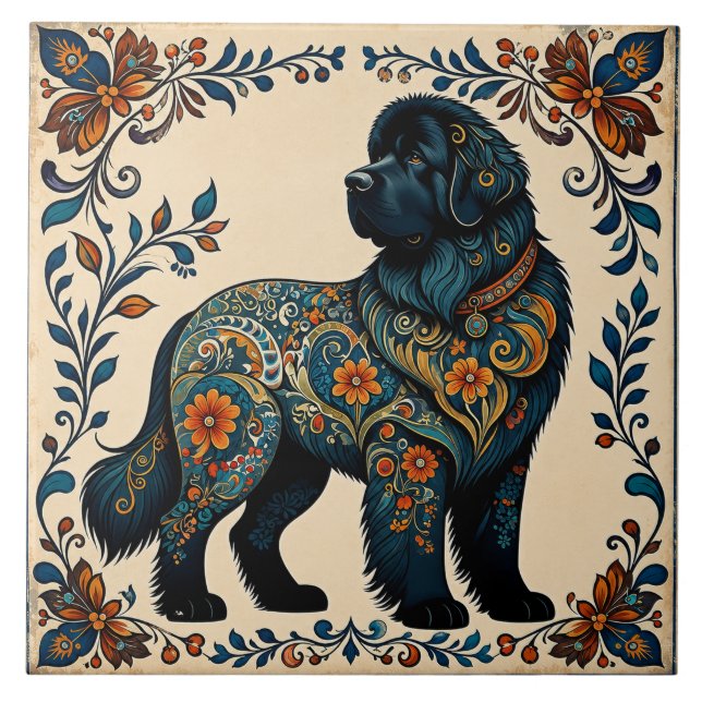 Azulejo De Cerâmica Guardião de Jardim Holandês (Frente)