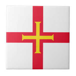 Azulejo De Cerâmica Guernsey Flag