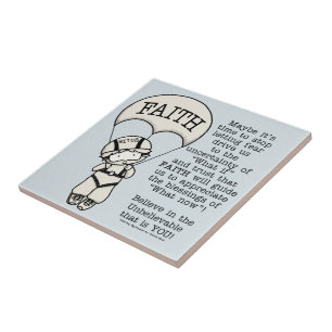 Azulejo De Cerâmica Guia Faith Will